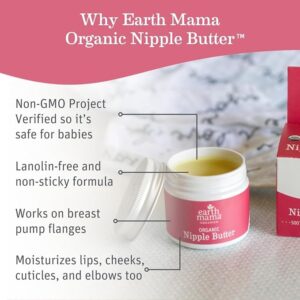 ="Earth Mama Organic Nipple Butter safe for breastfeeding moms">