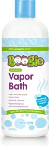 Boogie Kids Botanical Bubble Bath Soothing Vapor with plant and oat extracts, mint eucalyptus, and natural essential oils