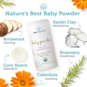 Era Organics organic baby powder fragrance-free dusting powder