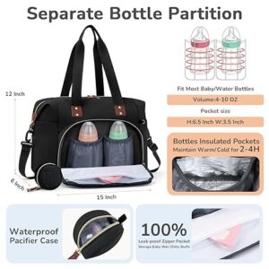 "Spacious Diaper Bag Tote with multiple compartments for baby essentials"