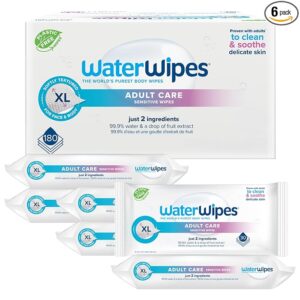 WaterWipes Sensitive+ Body & Intimate Wipes product pack – 99.9% water wipes