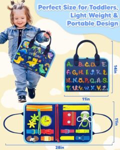 “Travel-friendly Exorany Montessori busy board for toddlers – airplane and car activity toy for boys.”