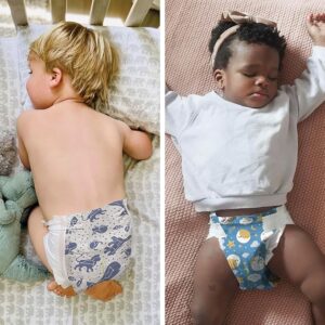 "Hypoallergenic overnight diapers with 12-hour leak protection by The Honest Company