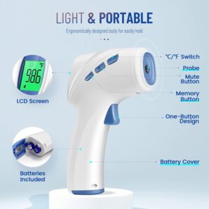 Fast and accurate infrared thermometer for family home medical use