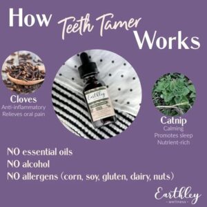 Earthley Wellness Teeth Tamer – Organic Teething Relief for Babies and Kids