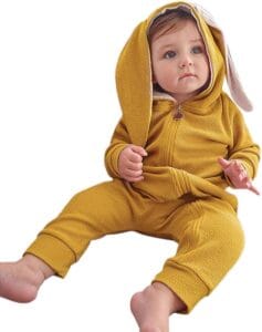 simplee kids animal bunny baby easter romper long ear rabbit hoodie