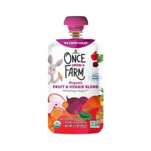 Once Upon a Farm Organic OhMyMega Veggie 3.2 Ounce Pouch for Kids