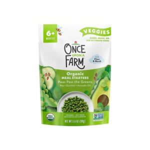 Once Upon a Farm Organic Baby and Toddler Meal Starters, Peas Pass the Greens