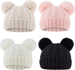 Yuoahcn Baby Girl Beanie Winter Baby Boy Hat with Pom pom