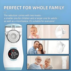 Mesh Nebulizer Portable Handheld Device for Adults and Kids with LED Interface