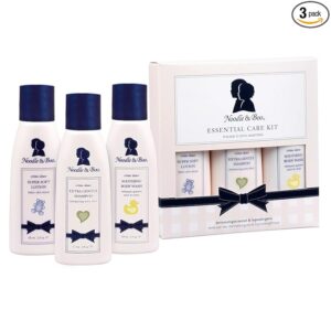 Noodle & Boo Essential Care 3 Piece Kit – Baby Lotion, Shampoo, and Body Wash Set