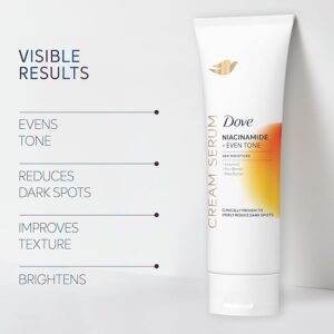 “Dove Body Cream Serum Niacinamide + Even Tone Lotion – Vitamin C, Pro-Retinol & Shea Butter Body Moisturizer for Dark Spots and Uneven Skin Tone”