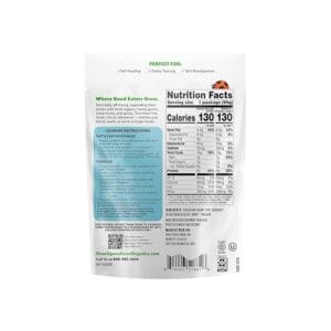 Once Upon a Farm Frozen Organic Baby Food Broccoli Peas & Navy Beans with Olive Oil & Mint Plant-Rich Meal 3.5 oz