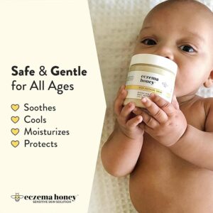“ECZEMA HONEY Original Skin-Soothing Cream – Organic Honey Lotion for Eczema Relief, Dry & Itchy Skin, 4oz Jar”