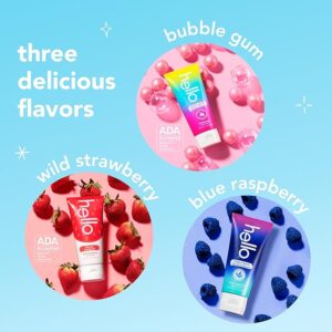 Kids Fluoride Toothpaste Variety Pack – Strawberry, Unicorn Bubble Gum, and Blue Raspberry flavors (3-pack, 4.2 oz each) safe for ages 2 and up, available on Amazon.