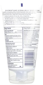 Eucerin Baby Eczema Relief Body Creme 5oz 2 Pack – Soothing Moisturizer for Dry and Eczema-Prone Skin