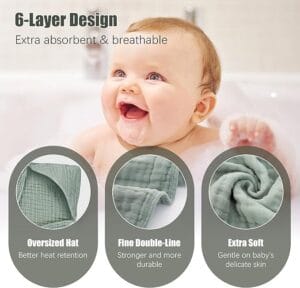 2 Pack Hooded Baby Towels