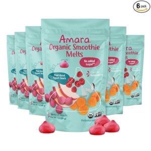 Amara Smoothie Melts Carrot Raspberry Organic Toddler Snack