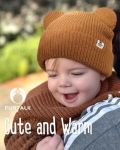 FURTALK Baby Beanie Winter Hat with Bear Ear for Infant Toddler Boys Girls – Soft Knitted Skull Cap.