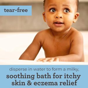 Aveeno Baby Eczema Therapy Soothing Bath Treatment – 5 Single-Use Packets with Natural Colloidal Oatmeal