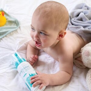 “Vanicream Foaming Wash for Baby 8 oz tear-free shampoo and body wash for sensitive skin with beta-glucan”