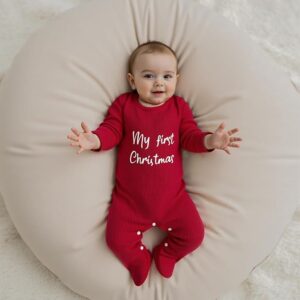 My First Christmas Romper for Baby – Cute Winter Holiday Clothes