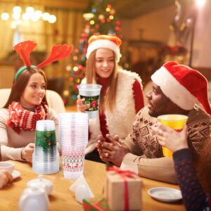 120 Pieces Christmas Sweater Plastic Cups