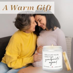 You’re going to be grandparents again baby reveal candle