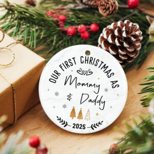 Baby’s First Christmas Ornament 2025 Gift for New Mom and Dad