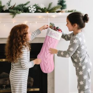 Custom Monogram Christmas Stocking for Baby Girl