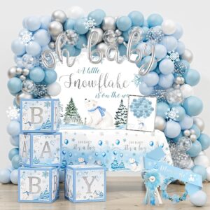 Little Snowflake Baby Shower Decorations Party Supplies winter wonderland décor set