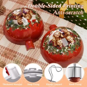 Bemaystar Personalized Photo Christmas Ornaments 2025 – Custom Xmas Ball for Family and Friends