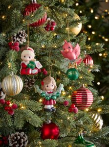 Precious Moments Baby’s First Christmas 2025 Dated Girl Bisque Porcelain Ornament Green Ball Keepsake