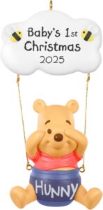 Hallmark Keepsake Christmas Ornament 2025 Disney Winnie the Pooh Baby's First Christmas ornament in Hallmark gift box