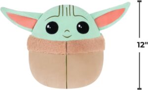 Squishmallows Original 12-inch Star Wars Grogu plush toy by Jazwares, ultra-soft medium-sized Baby Yoda plush for kids and collectors
