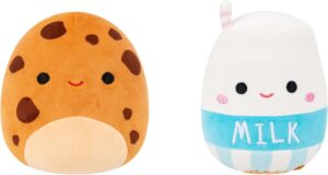 Squishmallows Original 8in Milk and Cookie FlipAMallows reversible milk and cookie plush toy