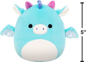 Soft Squishmallows dragon plush set little size
