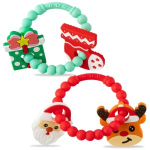 Christmas Baby Silicone Teether Toys 2ooya deer teether”