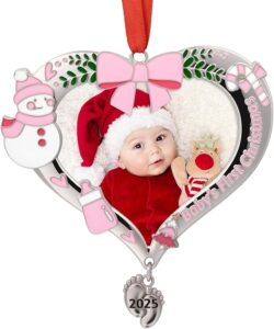 Uflashmi Baby’s First Christmas Ornament 2025 Girl