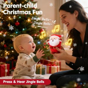 Musical and sensory plush Christmas toys from Hahaland for 6 to 18 month babies"