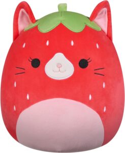 Squishmallows 12-inch Olma Strawberry Cat plush – soft, huggable, collectible medium-sized stuffed animal