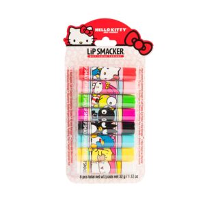 Lip Smacker Sanrio Hello Kitty and Friends 8-piece flavored lip balm set packaging
