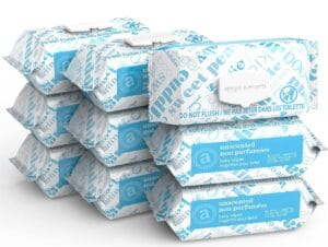 Amazon Elements baby wipes unscented 810 count flip top packs for sensitive newborn skin