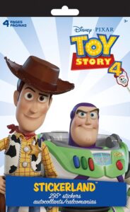 Toy Story 4 Stickerland Pad with colorful sticker scenes for kids