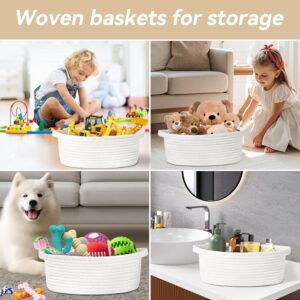 Pro Goleem small woven burr basket with handles used for Valentine’s Day gift and baby toy storage